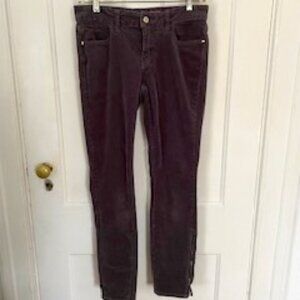 Anthropologie Pilcro, Thin-Whale Gray Corduroy, Fit Stet Pants, Size 27